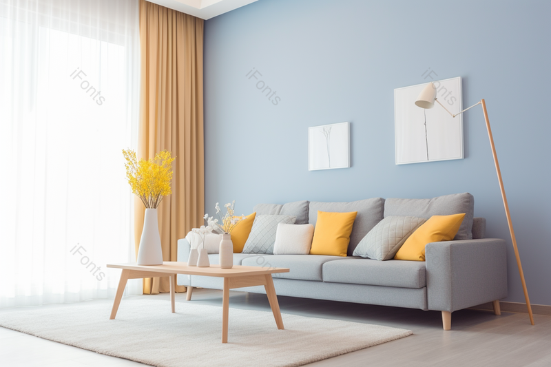 北欧简约风客厅室内设计,高清,摄影图,摄影图片,图片大全,摄影图免费下载